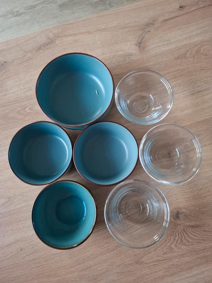 Diverse schaaltjes: Elin & doorschijnend, Huis en Inrichting, Keuken | Servies, Gebruikt, Schaal of Schalen, Effen, Glas, Ophalen of Verzenden