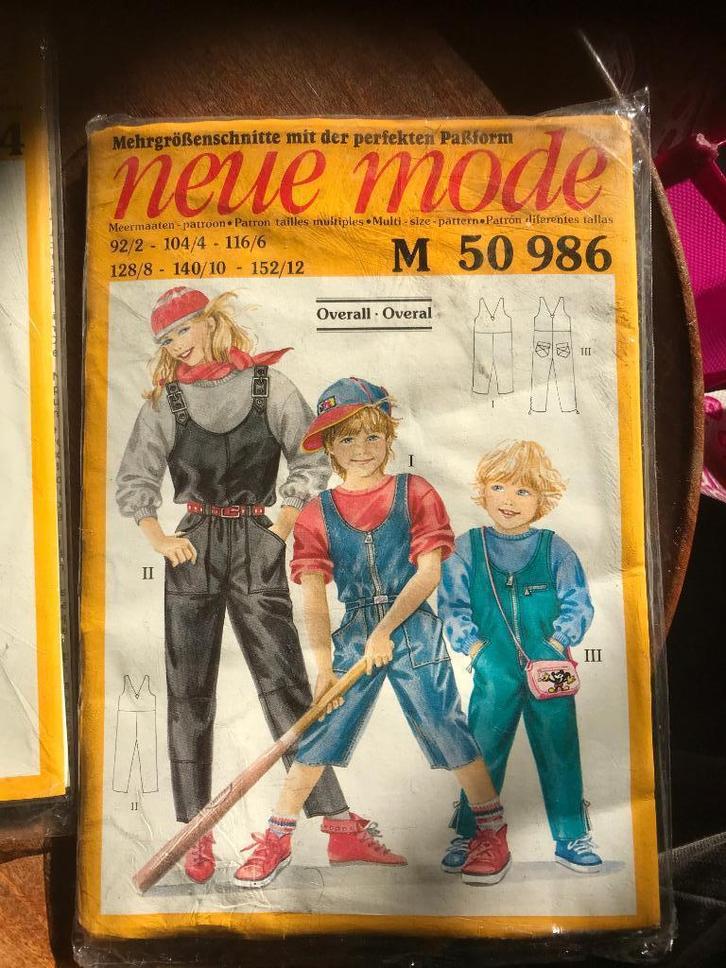 vintage nieuwe neue mode naaipatroon 50986   Meermaten, Hobby en Vrije tijd, Kledingpatronen, Nieuw, Overige typen, Kind, Overige merken