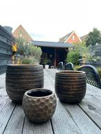 Verschillende soorten vazen en bloempotten, Tuin en Terras, Bloempotten, Ophalen, Gebruikt, Rond, Aardewerk