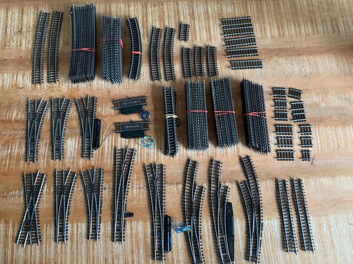 Partij marklin K-rails en wissels, Hobby en Vrije tijd, Modeltreinen | H0, Zo goed als nieuw, Rails, Wisselstroom, Märklin, Ophalen of Verzenden