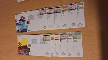 Eerste Dag Enveloppen (FDC) Nederland Provinciezegels beschikbaar voor biedingen