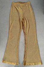 Sissy-boy flared broek goud mt S, Kleding | Dames, Broeken en Pantalons, Overige kleuren, Sissy-Boy, Ophalen of Verzenden, Zo goed als nieuw