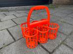Vintage flessenhouder jaren 70, Huis en Inrichting, Kunststof, 5 tot 15 flessen, Ophalen of Verzenden, Zo goed als nieuw