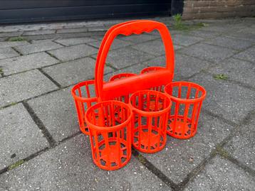 Vintage flessenhouder jaren 70 beschikbaar voor biedingen