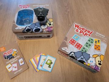 Woezel en pip spellen verstoppertje spelen en domino beschikbaar voor biedingen