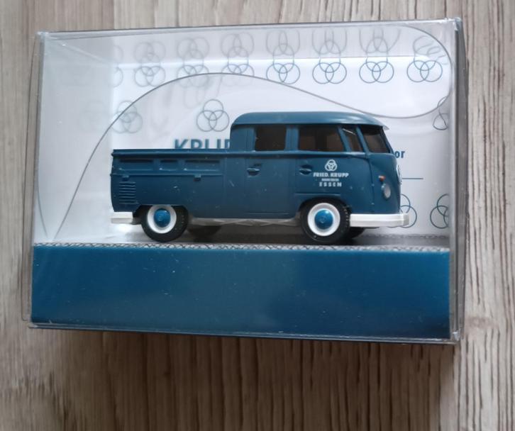 Wiking VW Volkswagen T1 Transporter DoKa Krupp Baubetriebe, Hobby en Vrije tijd, Modelauto's | 1:87, Nieuw, Auto, Wiking, Ophalen of Verzenden