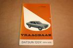 Vraagbaak Datsun 120Y - Modellen 1974-1978 - P. Olyslager, Ophalen of Verzenden