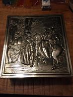 Vintage Blikken Doos met Reliëf, Verzamelen, Blikken, Ophalen of Verzenden, Gebruikt