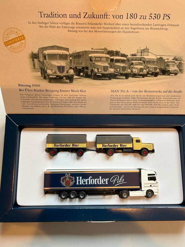 Herforder Brouwerij Modellen - Limited Edition schaal 1 :87, Hobby en Vrije tijd, Modelauto's | 1:18, Nieuw, Overige typen, Overige merken