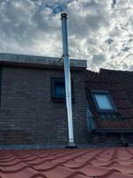 Dubbelwandige Kachelpijp + Dak/Muurdoorvoer - Pellet/Hout, Ophalen, Gebruikt, Kachel, Minder dan 60 cm
