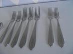 11 stuks vintage Voorschoten bestek RVS Safira 1930-1945 p s, Antiek en Kunst, Ophalen of Verzenden