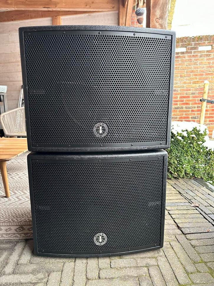 2x ANT Greenhead 15S Actieve Subwoofer - 1200W, Audio, Tv en Foto, Luidsprekers, Zo goed als nieuw, Subwoofer, 120 watt of meer