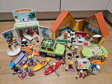 Playmobil 6020 zomerhuisje, auto, kajak, cabrio, zonneterras beschikbaar voor biedingen