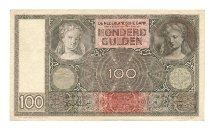 Nederland 100 gulden 1942 Vrouwenkop zeer fraai, Postzegels en Munten, Bankbiljetten | Nederland, Los biljet, 100 gulden, Ophalen of Verzenden