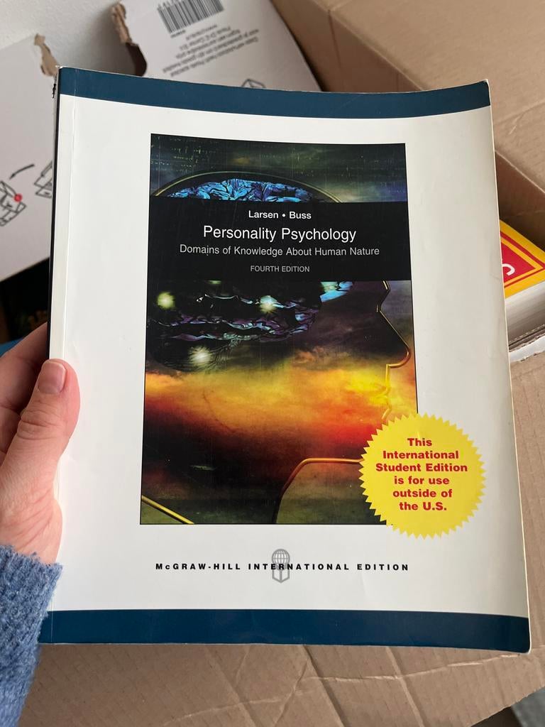 Personality Psychology - Larsen & Buss, Boeken, Studieboeken en Cursussen, Ophalen of Verzenden, Gelezen, HBO