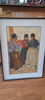 H. Cassiers oude litho. Volendam / Edam, Antiek en Kunst, Kunst | Litho's en Zeefdrukken, Ophalen of Verzenden