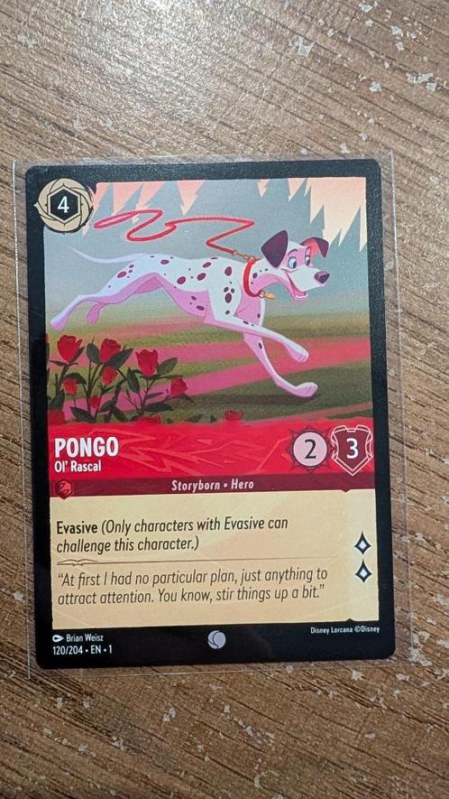 lorcana S1 120/204 Pongo, Hobby en Vrije tijd, Verzamelkaartspellen | Overige, Nieuw, Losse kaart, Ophalen of Verzenden
