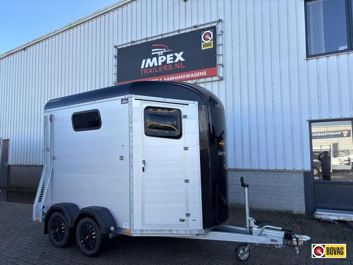 Bij Impex Bockmann Portax 2-prds geheel alu vleugeldeur, Dieren en Toebehoren, Paarden en Pony's | Trailers en Aanhangwagens, Gebruikt