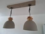 Hanglampen woonkamer, Huis en Inrichting, Lampen | Hanglampen, Ophalen of Verzenden, Zo goed als nieuw, Vintage industrial japandi