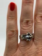X879 Prachtige zilveren Perli ring (verstelbaar), Sieraden, Tassen en Uiterlijk, Ophalen of Verzenden, Zilver, Ring