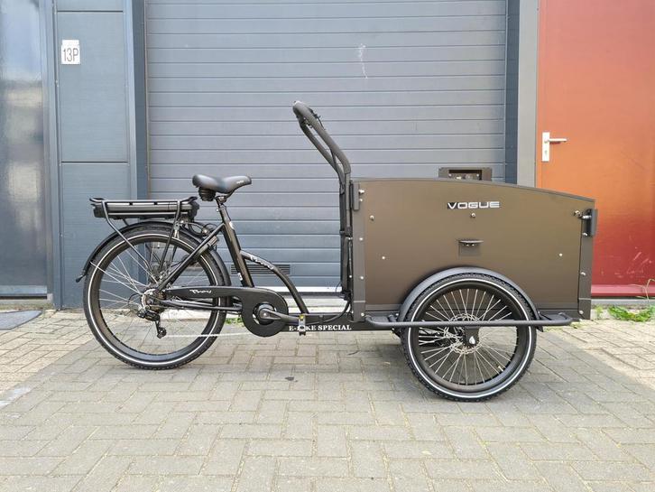 Vogue Troy Bakfiets | Accu | GPS Tracker | extra sleutels, Fietsen en Brommers, Fietsen | Bakfietsen, Zo goed als nieuw, Overige merken