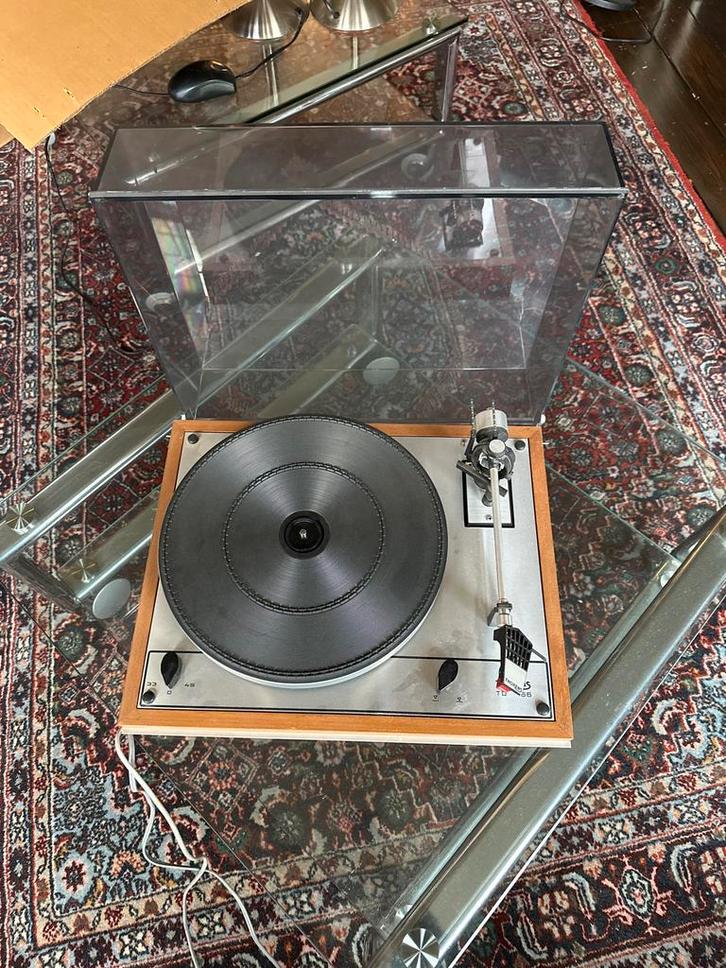 Thorens TD 166 Platenspeler - Klassieker!, Audio, Tv en Foto, Platenspelers, Gebruikt, Platenspeler, Thorens, Pitch-regelaar, Ophalen of Verzenden