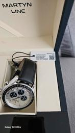 Martyn Line Chronograph Polshorloge, Overige merken, Leer, Staal, Polshorloge
