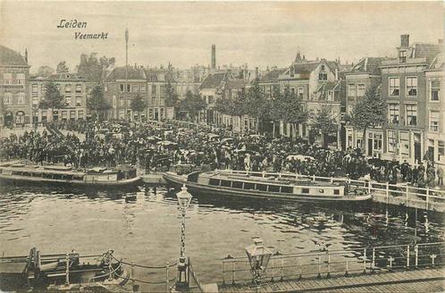 (388-225-025) Leiden Veemarkt, Verzamelen, Ansichtkaarten | Nederland, Zuid-Holland, Verzenden