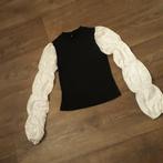 zwart wit top mt. XS/S, Kleding | Dames, Tops, Wit, Nieuw, Ophalen of Verzenden, Lange mouw