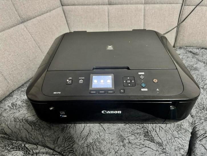 Canon PIXMA MG5750 -All-in-One Printer - Zwart, Computers en Software, Printers, Gebruikt, All-in-one, Inkjetprinter, Kleur printen