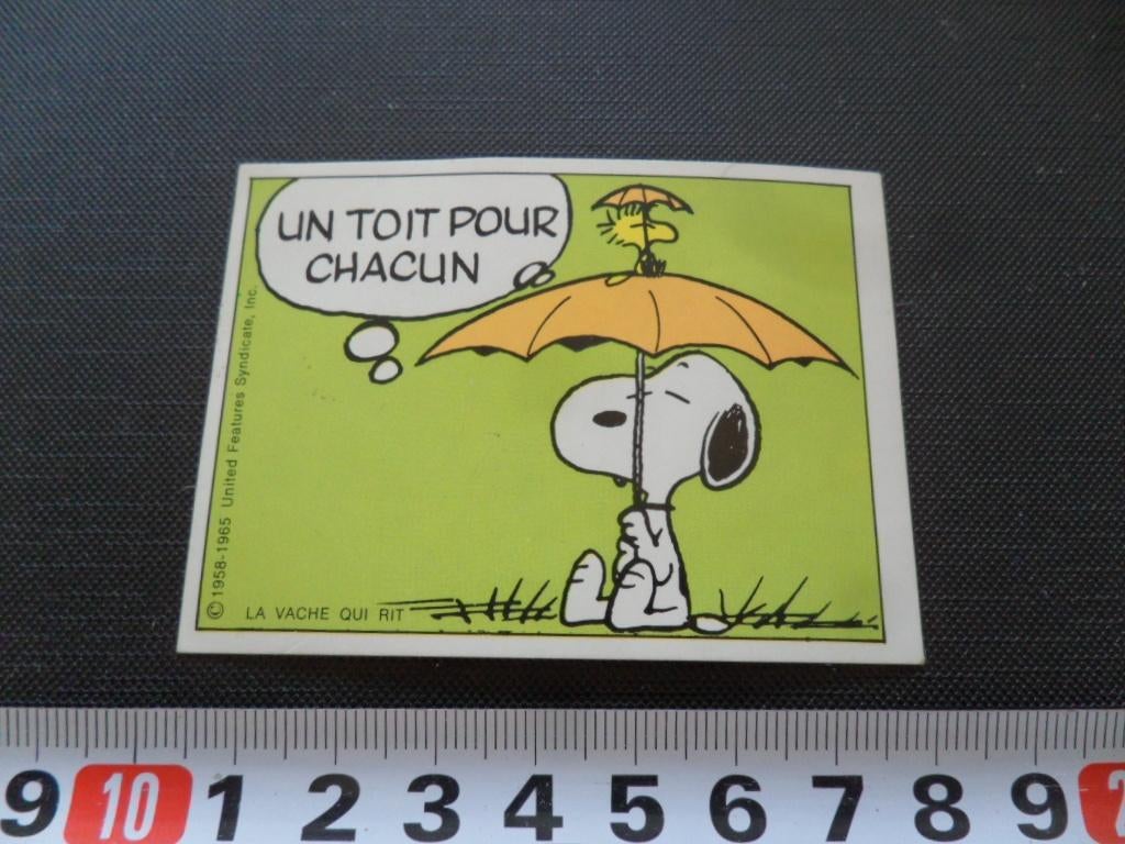 sticker strip snoopy woodstock un toit pour chacun, Verzamelen, Stickers, Zo goed als nieuw, Ophalen