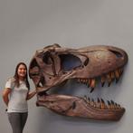 Giant T-rex Skull – Wall Decor polyester - 160 cm, Verzamelen, Dierenverzamelingen, Nieuw, Ophalen