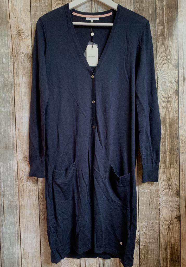 Nieuw Sandwich super mooi lang donker blauw vest (Maat M), Kleding | Dames, Truien en Vesten, Nieuw, Maat 38/40 (M), Blauw, Verzenden