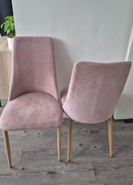 Set Eetkamerstoelen - Roze, Ophalen, Gebruikt, Overige kleuren, Twee