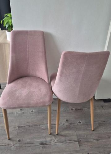 Set Eetkamerstoelen - Roze beschikbaar voor biedingen