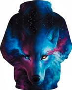 3D wolf hoodie (M), Wolf 3D, Maat 48/50 (M), Ophalen of Verzenden, Zo goed als nieuw