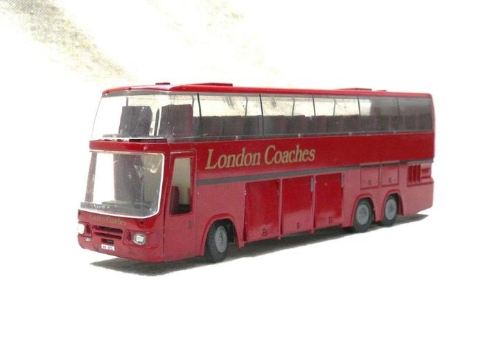 Tekno NL Daf 6x2 bus touringcar London Coaches., Hobby en Vrije tijd, Modelauto's | 1:50, Gebruikt, Bus of Vrachtwagen, Tekno
