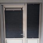 Zwarte Fauxwood Plisse Gordijnen - Achterdeur, Huis en Inrichting, Ophalen of Verzenden
