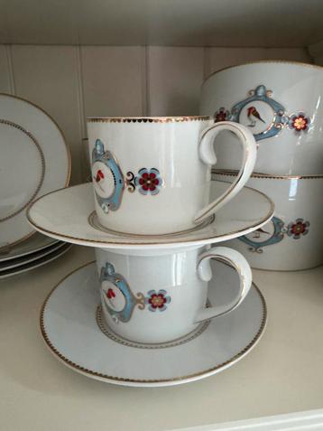 Pip Studio servies Love Birds wit blauw serviesdelen beschikbaar voor biedingen