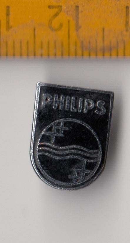 Philips logo Radio embleem schildje Emaille A, Ophalen of Verzenden