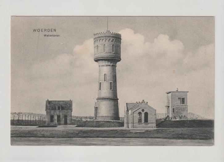 Woerden - Watertoren * 250814-95, Verzamelen, Ansichtkaarten | Nederland, Ongelopen, Utrecht, Voor 1920, Ophalen of Verzenden