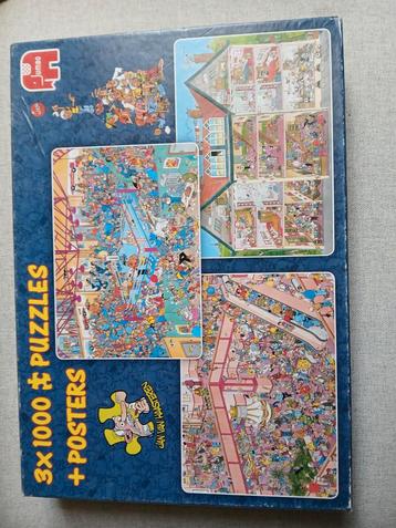 3x Jan van Haasteren Puzzel - 1000 stukjes beschikbaar voor biedingen