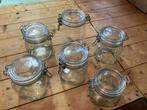 T E A B : 6 weckfkessen met vast deksel,  3 maten., Ophalen, Zo goed als nieuw, Glas, Pot, Bus of Blik