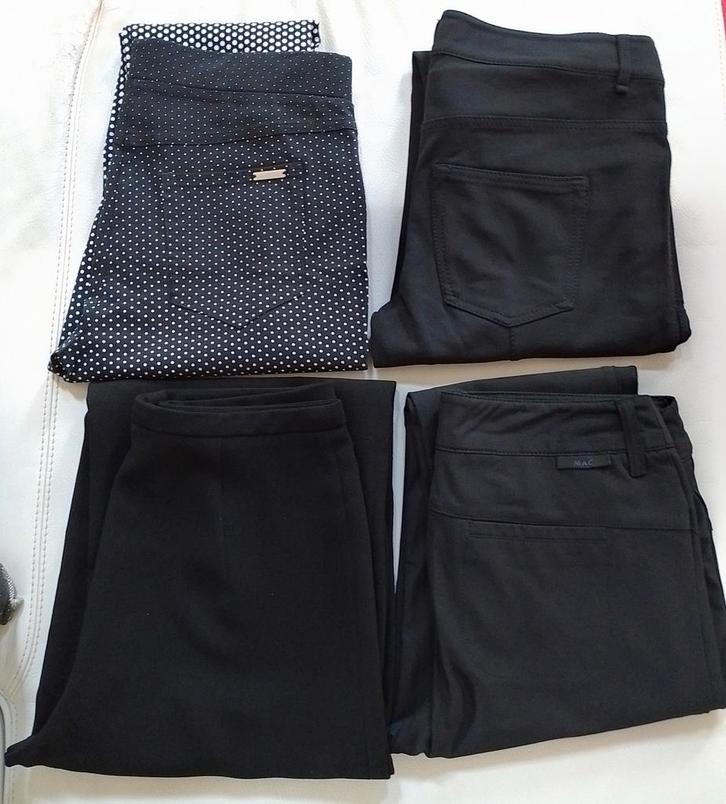 4 Merkbroeken: J.Ribkoff, Strenesse, C.Sträter en MAC 38, Kleding | Dames, Broeken en Pantalons, Zo goed als nieuw, Maat 38/40 (M)