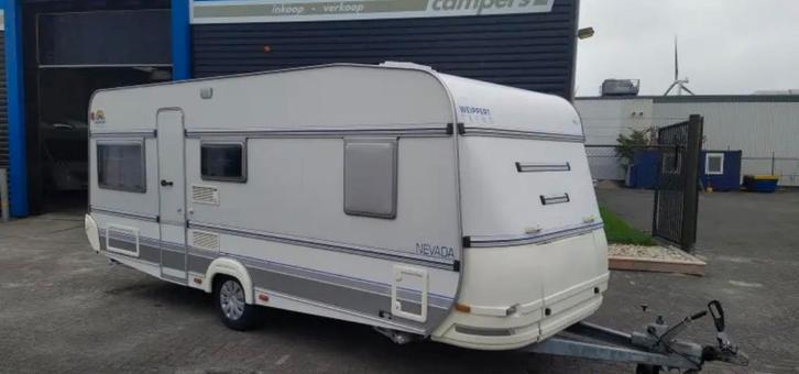 Super nette Weippert Nevada 550 MET DAK AIRCO Merk Dometic!, Caravans en Kamperen, Caravans, Particulier, tot en met 4, 1000 - 1250 kg