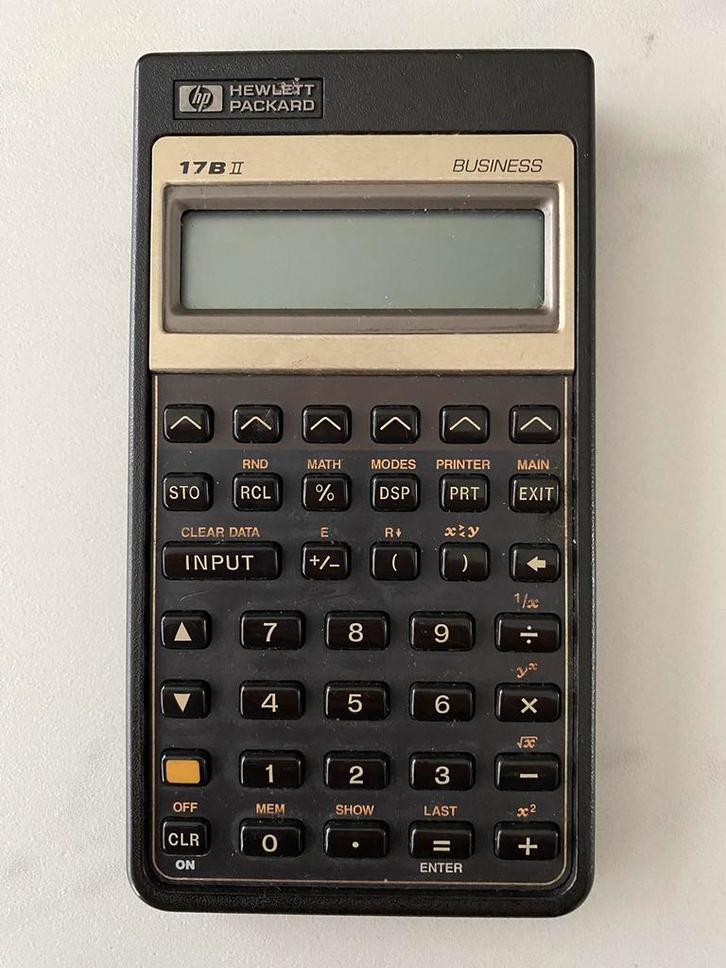 Hewlett Packard HP 17BII Business Financial Calculator, Diversen, Rekenmachines, Zo goed als nieuw, Ophalen of Verzenden