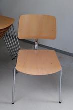 Vintage design schoolstoelen, Ophalen, Gebruikt, Bruin, Vintage modern