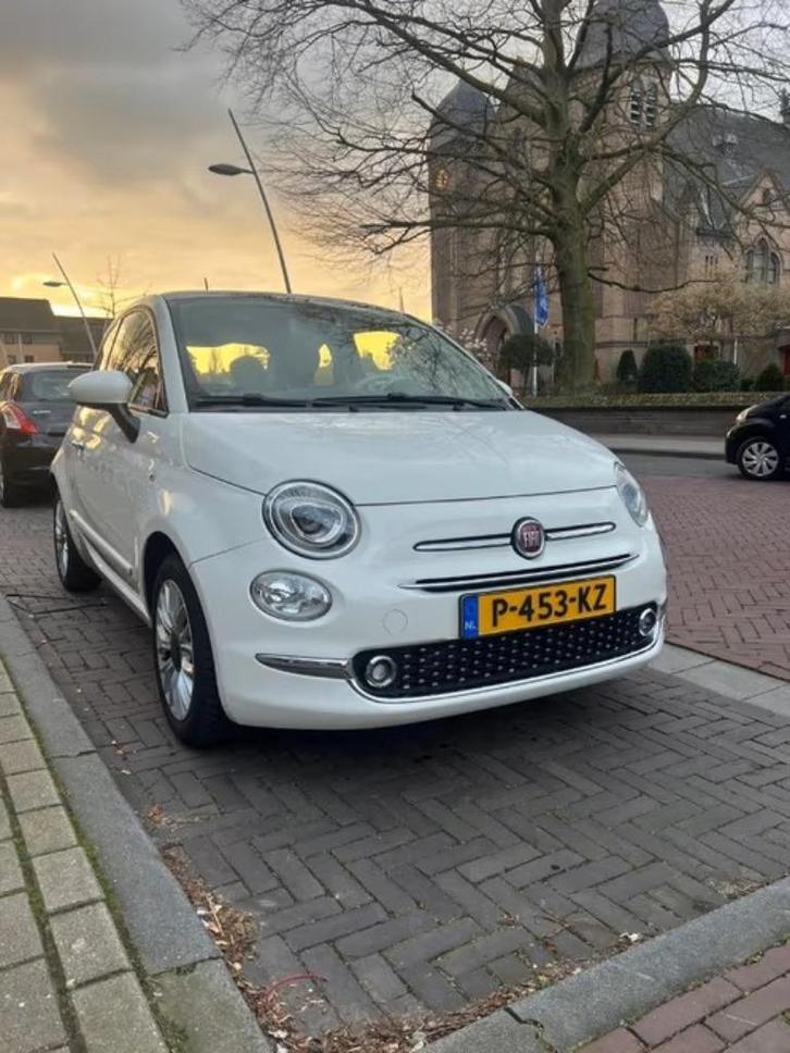 Fiat 500 1.2 AUT 2018 Wit Fiat500 automaat, Auto's, Fiat, Bedrijf, Te koop, Airbags, Airconditioning, Apple Carplay, Bluetooth
