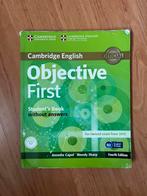 Cambridge English first objective, Boeken, Ophalen of Verzenden, Zo goed als nieuw, Overige niveaus, Engels