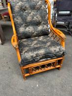 Vintage Bamboe Rotan Armstoel, Antiek en Kunst, Ophalen